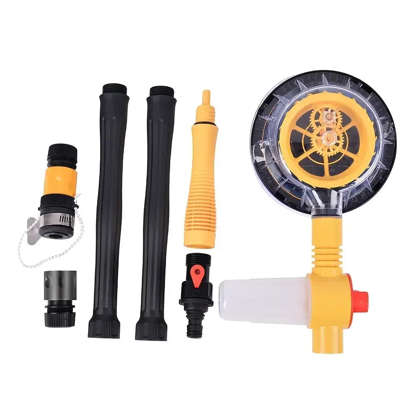 360 Degree Rotating Car Wash Brush Kit with Foam Mop
