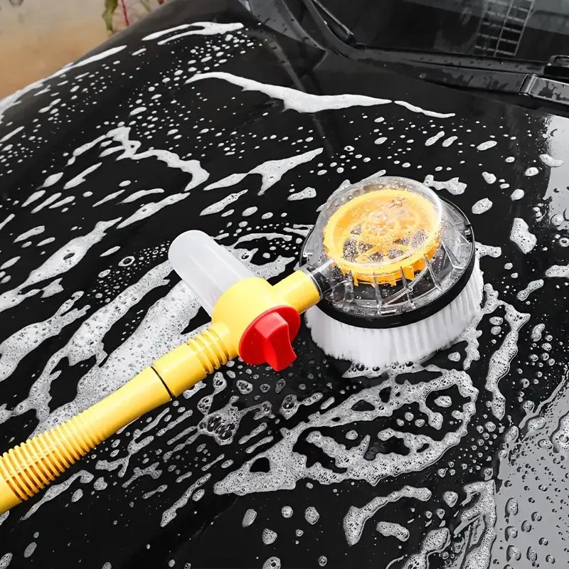360 Degree Rotating Car Wash Brush Kit with Foam Mop