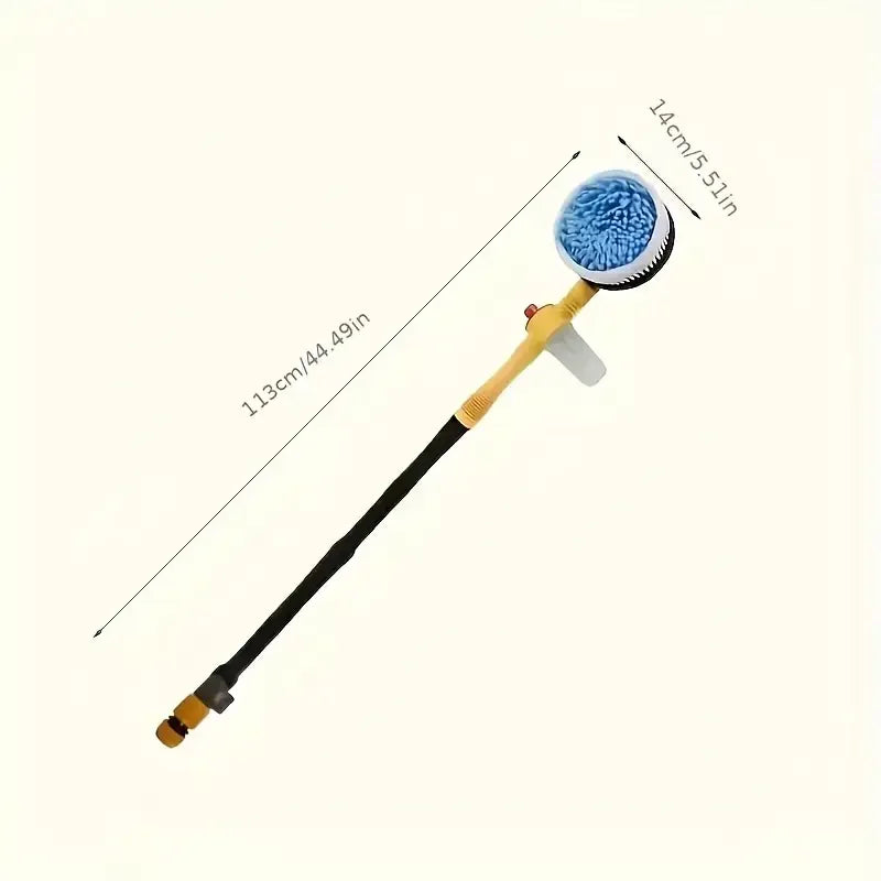 360 Degree Rotating Car Wash Brush Kit with Foam Mop