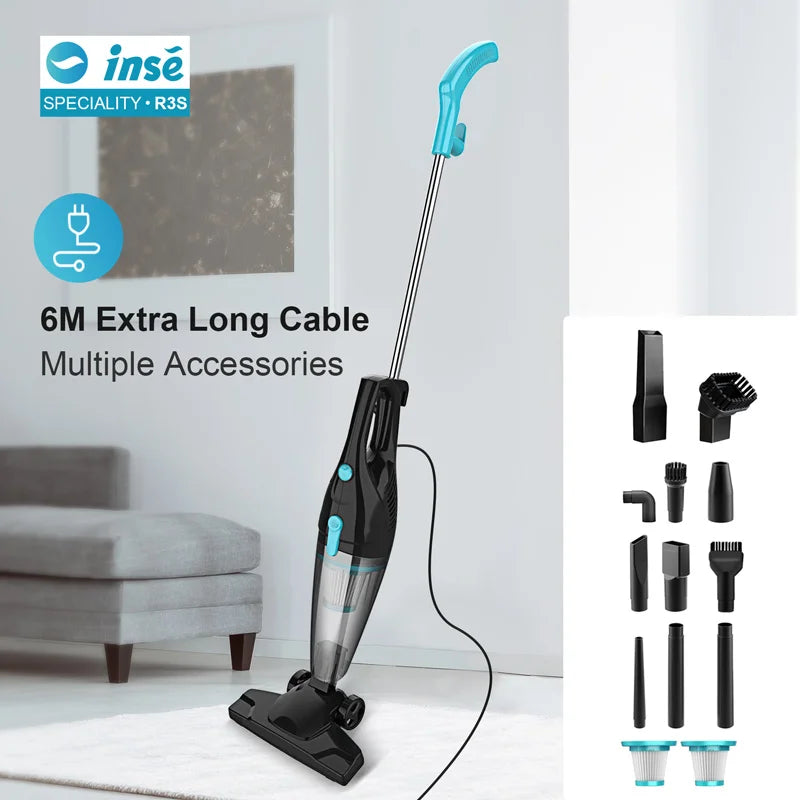 Inse R3S Corded Stick Vacuum Cleaner Powerful Suction 400W Motor 3 in 1 Handheld Vacuum Cleaners for Home and Pet Hair
