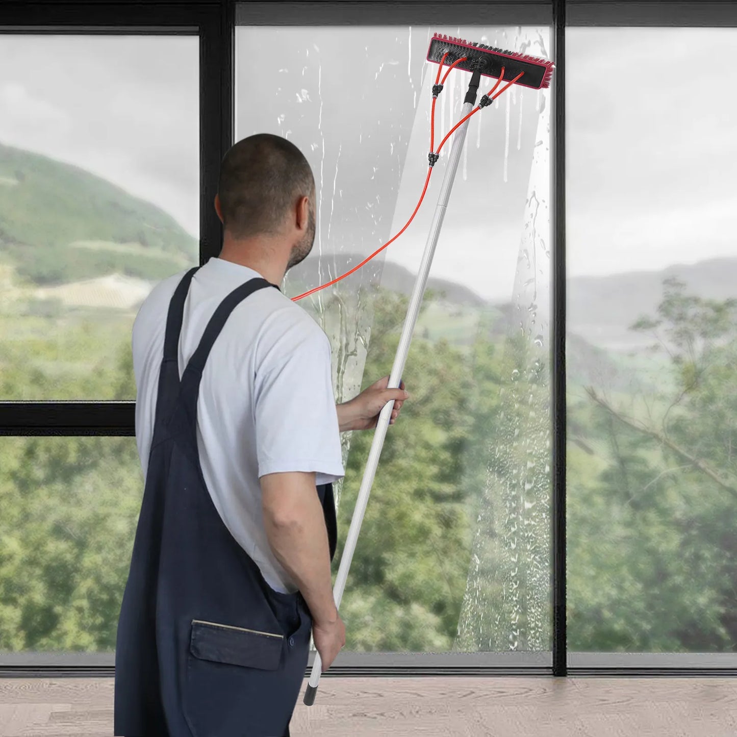 Water Fed Pole Cleaning Kit for High-Rise Windows