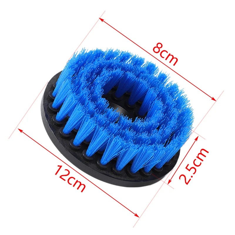 5 Inch Electric Scrubber Brush Drill Brush Plastic Cleaning Brush Tool for Car Tires Nylon Brushes Car Detailing Accessories