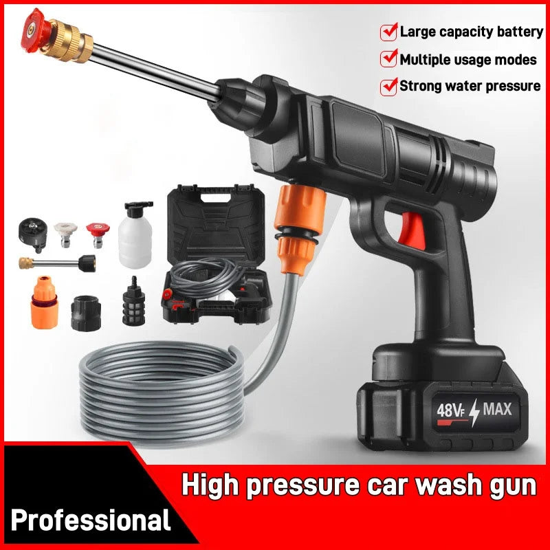 Portable Cordless Electric High Pressure Washer For Car Cleaning
