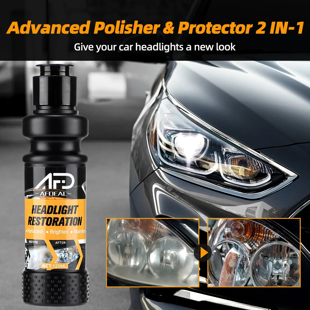 Car Headlight Polishing Agent Scratch Remover Renewal Kit