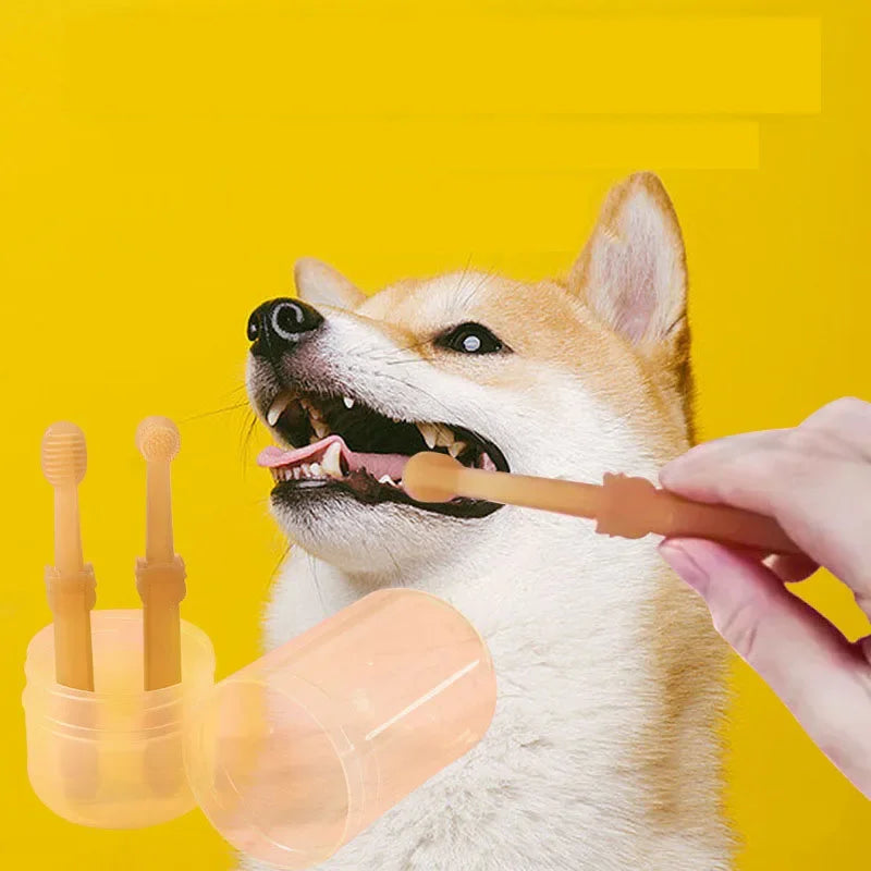 Pet Silicone Toothbrush Kit for Dog and Cat Oral Care