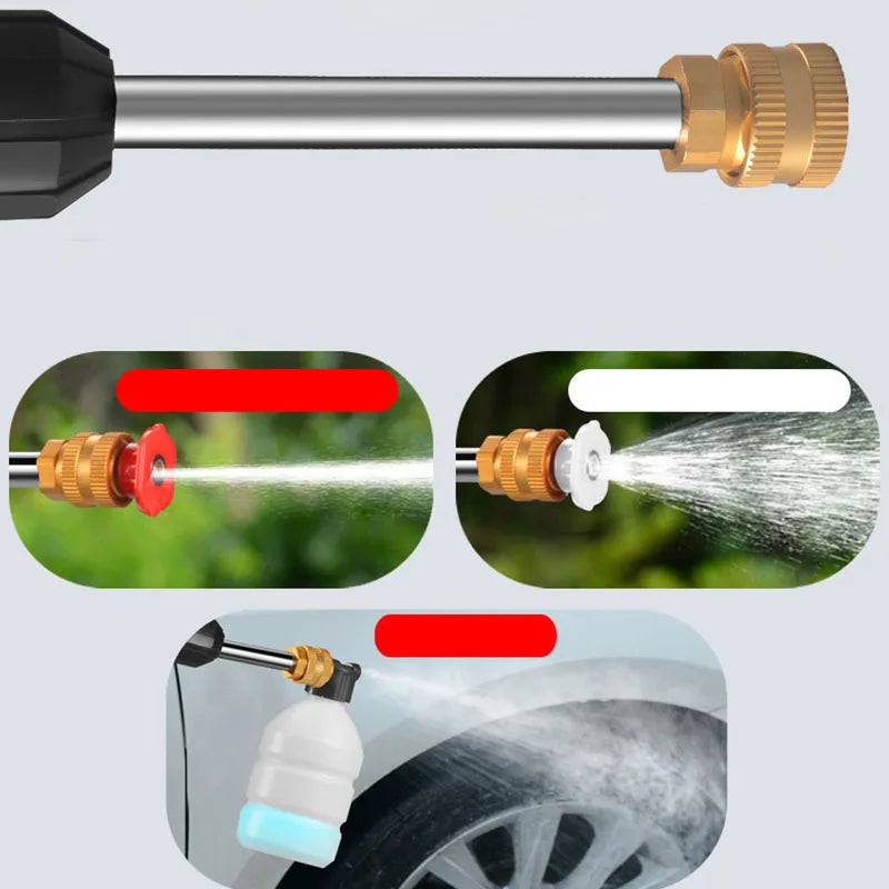 Rechargeable Portable Pressure Washer with Toolbox for Car Wash and Surface Cleaning