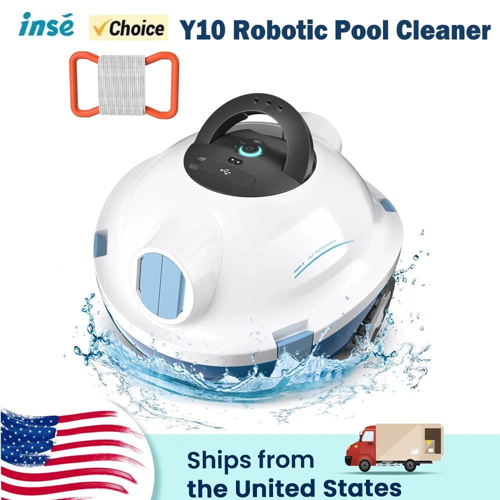 INSE Y10 Cordless Robotic Pool Vacuum Cleaner for Effortless Cleanup