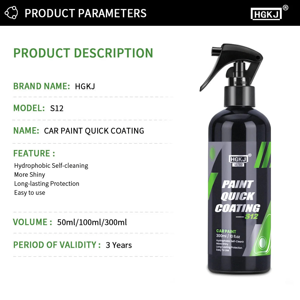 300ML Car Ceramic Coating Wax Liquid Glass Auto Body Polish