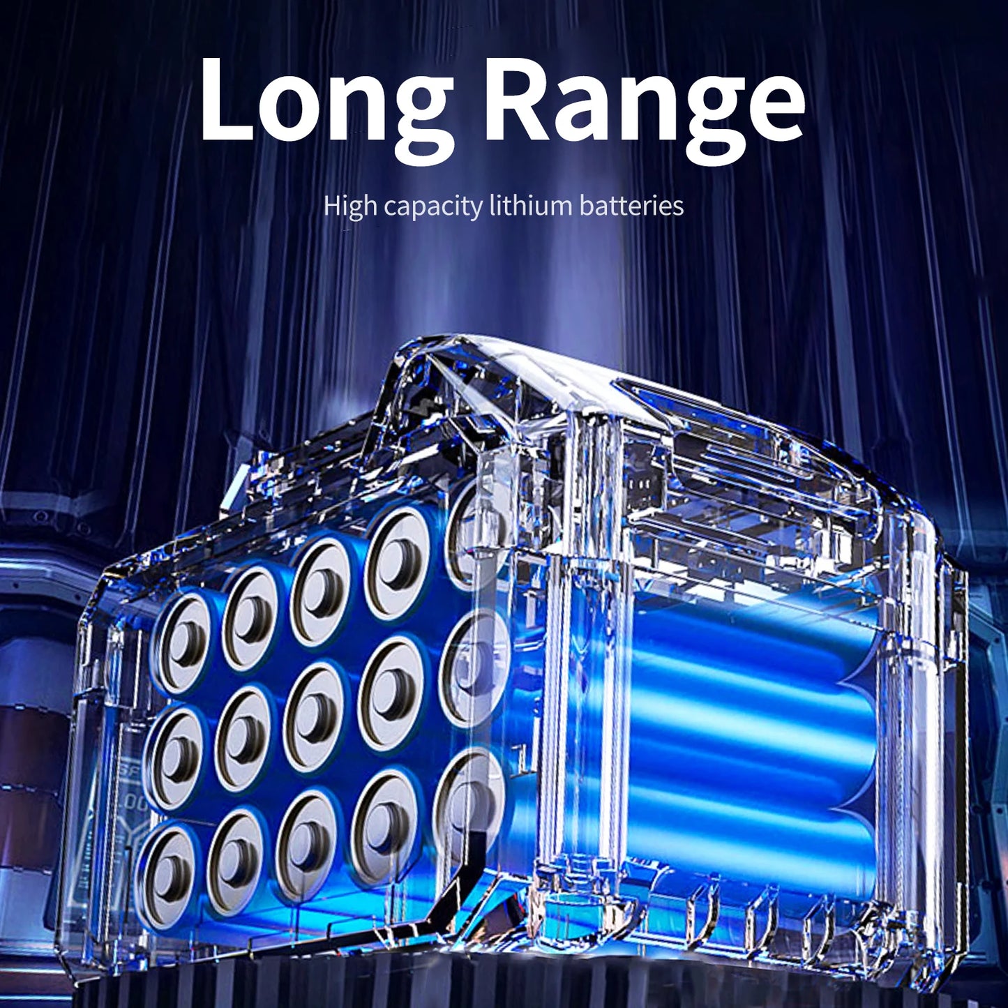 Cordless High Pressure Washer with Rechargeable Battery and Nozzles