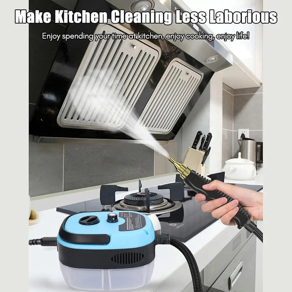 High Pressure Portable Steam Cleaner 2500W 3bar 105 Degrees Multifunctional Cleaning Machine for Car Home Kitchen with Safety Features