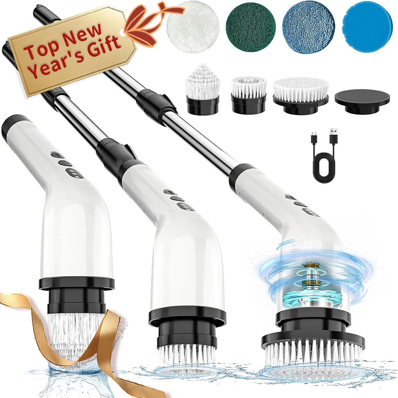 Cordless Electric Cleaning Brush with 7 Versatile Heads