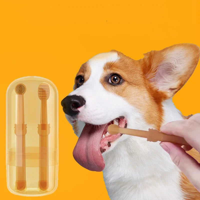 Pet Silicone Toothbrush Kit for Dog and Cat Oral Care