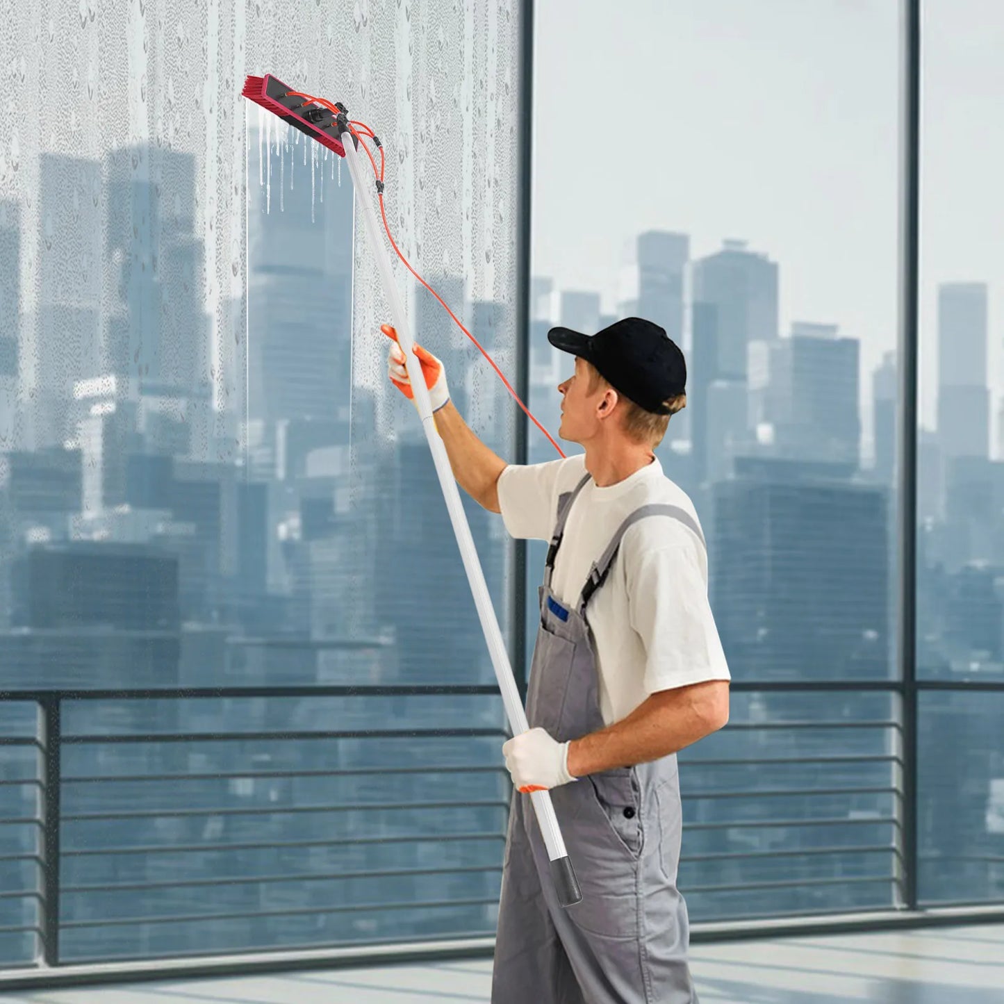 Water Fed Pole Cleaning Kit for High-Rise Windows